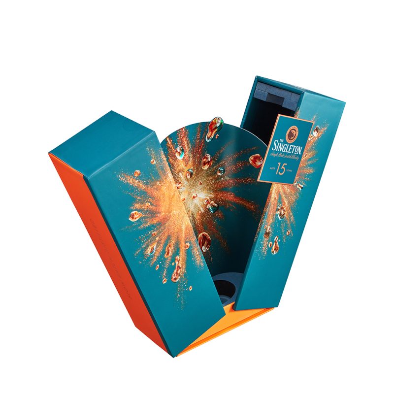 Luxuriöse starre Verpackungsbox für Whisky