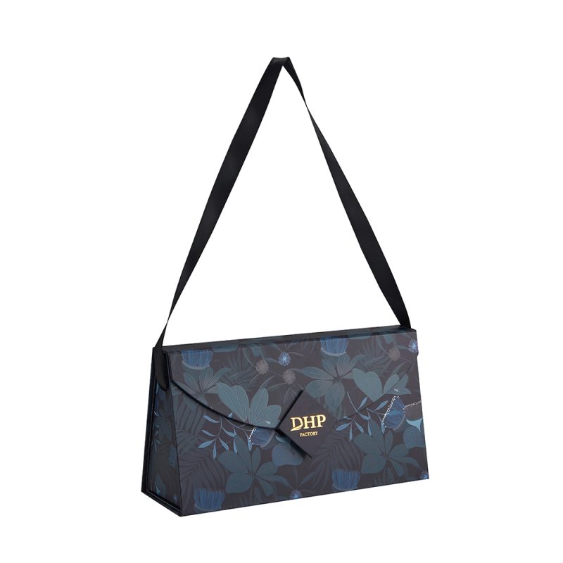 Verpackungsbox im Handtaschenstil