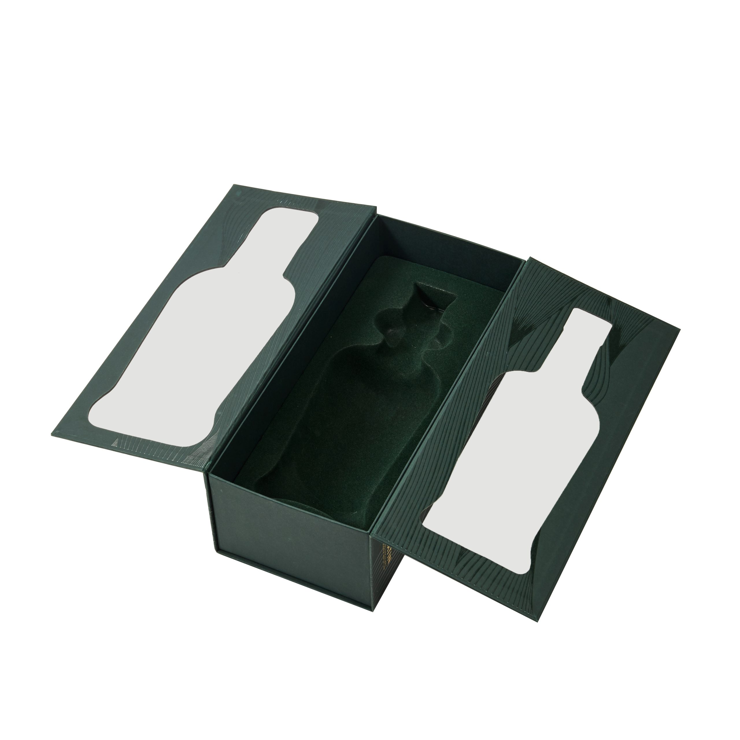 Luxus Hartpapier Whiskybox mit Fenster